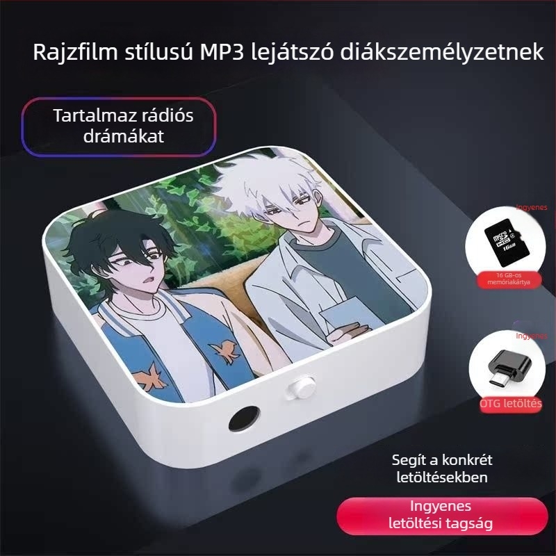 Bluetooth MP3-lejátszó diákoknak – hordozható eszköz zenehallgatásra és angol hallgatásra, középiskolásoknak