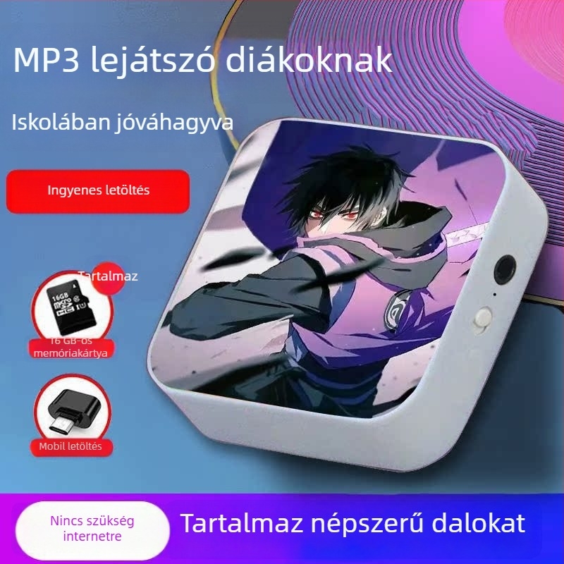 Bluetooth MP3-lejátszó diákoknak – hordozható eszköz zenehallgatásra és angol hallgatásra, középiskolásoknak
