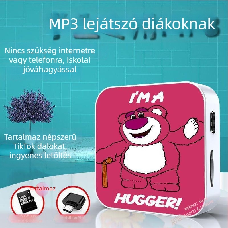 Bluetooth MP3-lejátszó diákoknak – hordozható eszköz zenehallgatásra és angol hallgatásra, középiskolásoknak