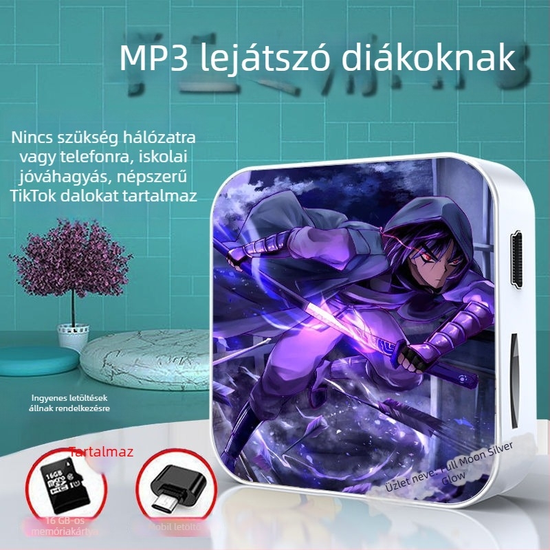 Bluetooth MP3-lejátszó diákoknak – hordozható eszköz zenehallgatásra és angol hallgatásra, középiskolásoknak