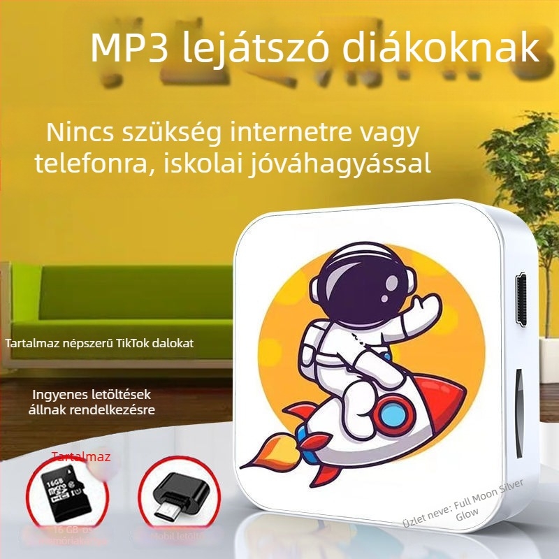 Bluetooth MP3-lejátszó diákoknak – hordozható eszköz zenehallgatásra és angol hallgatásra, középiskolásoknak