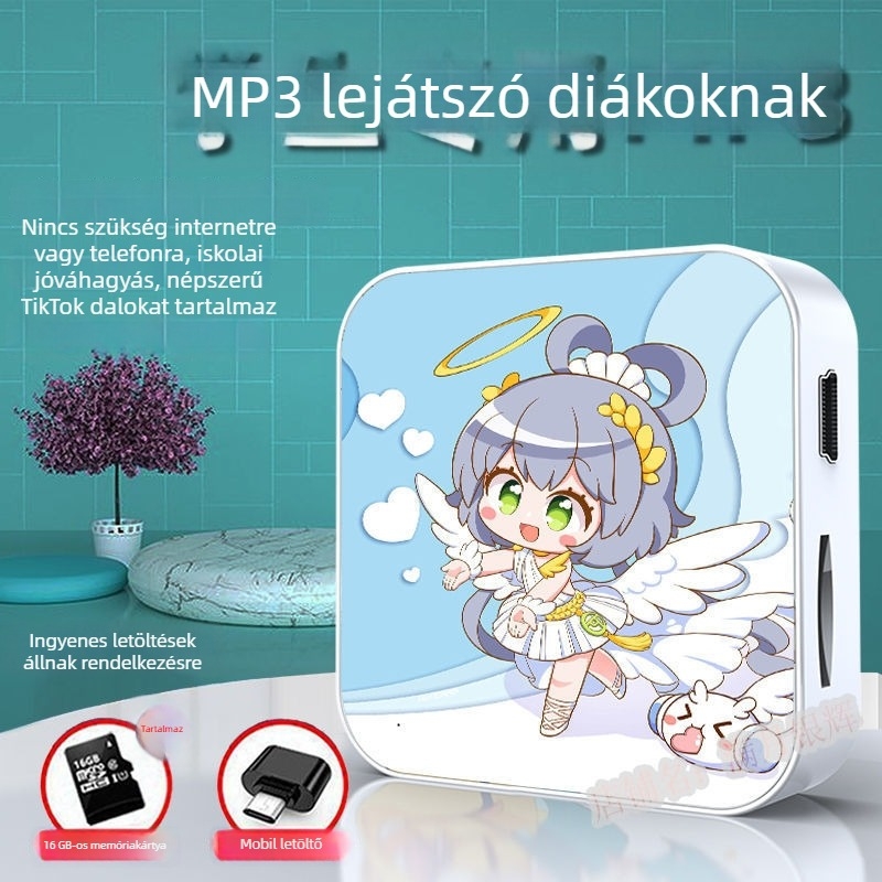 Bluetooth MP3-lejátszó diákoknak – hordozható eszköz zenehallgatásra és angol hallgatásra, középiskolásoknak
