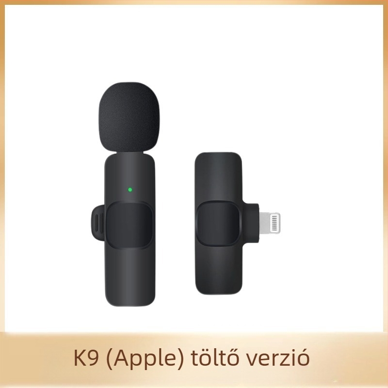 Q8 vezeték nélküli lavalier mikrofon mobil felvételekhez, zajcsökkentés, kültéri élő közvetítéshez, hosszú akkumulátor-élettartam