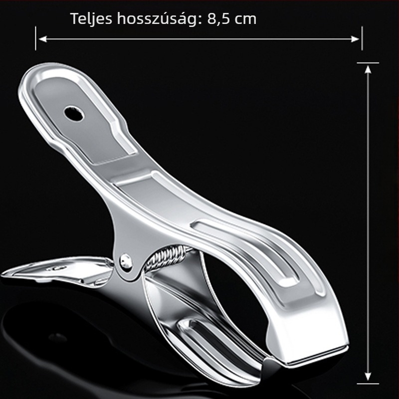 Rozsdamentes acélból készült szárító klipek, modell 201, csomagolás 1000 darab.