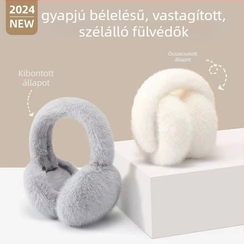 EZ103 Fülmelegítő nőknek — összecsukható, szélálló, meleg, poliészter, tél
