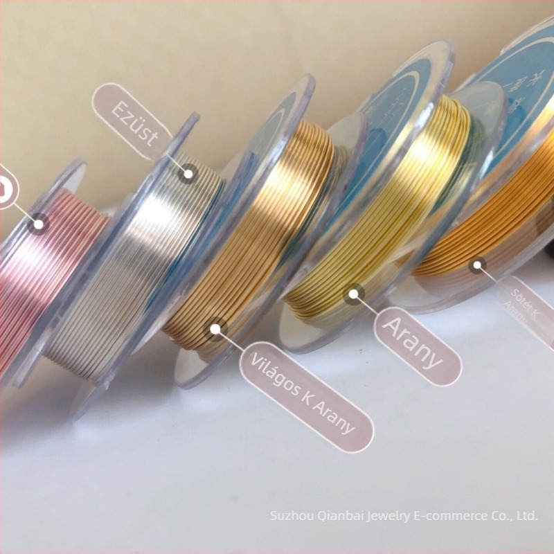 DIY ékszer huzal – réz, elektroplatázás, Kód termék: QBS-A-002, Márka: Suzhou qianbai decoration