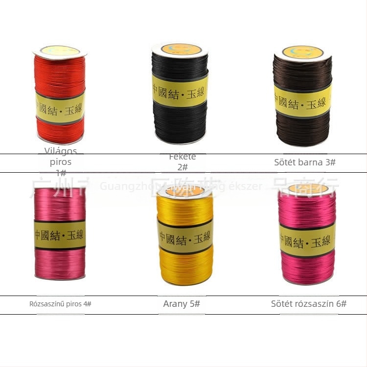 Nylon huzal kínai csomózáshoz, Yi Ming márka, alacsony hőmérsékletű hengervarrás festés, természetes stílus, 2021 tavasz