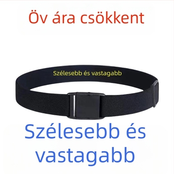 Valódi bőr elasztikus derékszíja férfiaknak és nőknek, tűs csattal, szélesség kevesebb mint 2 cm