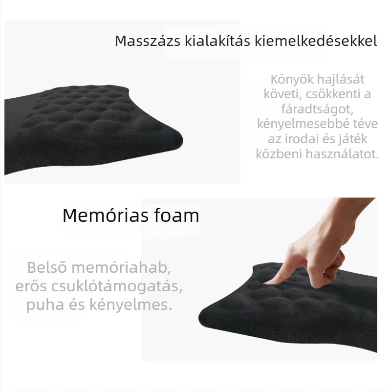 Csuklótámasz párna gumínes alappal, egyoldalas, karikatúra-stílusú, OEM testreszabás