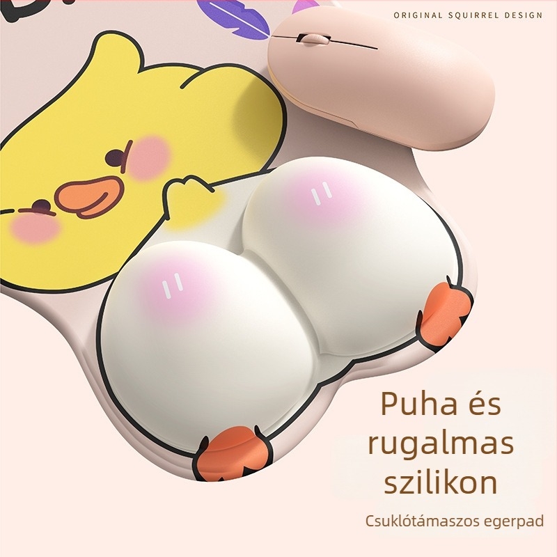 3D csuklóvédő egérpad szilikon csúszásmentes felülettel irodai és játékos használatra