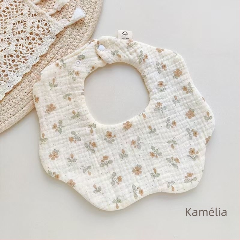 6 réteg géz baba etető kötény, 100% pamut, puha, koreai stílus