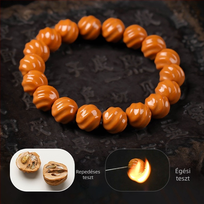 Férfi Monkey Head gyöngy karkötő – modern minimalista stílus, fényes kivitelezés