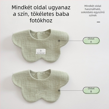 Újszülött babaketes 100% pamutból, anti-hányás, egyszerű szövés, puha nyálkendő