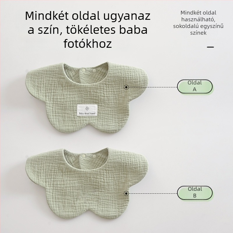 Újszülött babaketes 100% pamutból, anti-hányás, egyszerű szövés, puha nyálkendő
