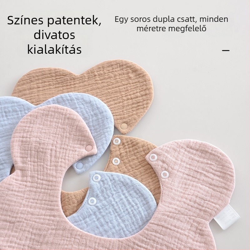 Újszülött babaketes 100% pamutból, anti-hányás, egyszerű szövés, puha nyálkendő