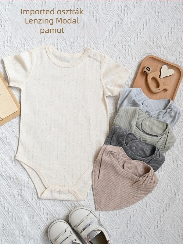 I-meng Baba Modal Saliva Towel Bib 1–3 éveseknek, anti-szennyezés