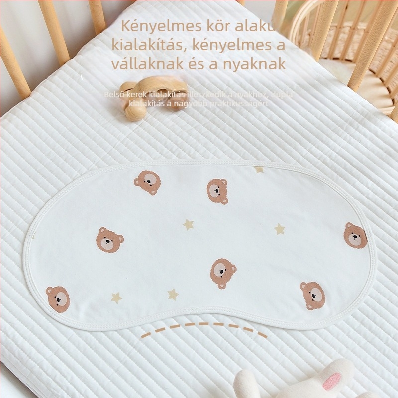 Újszülött böfögő kendő, 100% pamut, kiváló nedvszívó, rajzolt mintával, 0–1 évnek