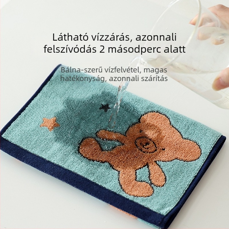 Babáknak szánt arc- és kéztörölköző, 100% pamut, 32-es szál, 50–80 g, gyártási folyamat 20058736312