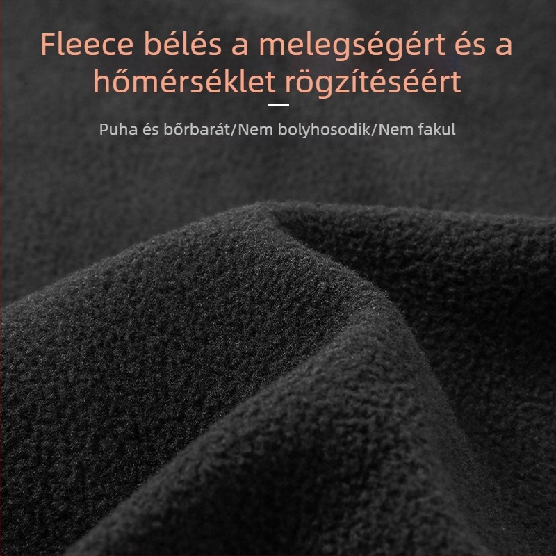 Férfi fleece-béléssel rendelkező alapréteg szett síeléshez és kültéri edzésekhez, gyorsan száradó