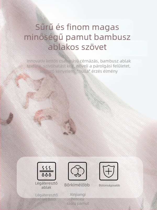 Gyermekeknek készült póló, 100% pamut, rövid ujjú, kerek nyak, állatmintás