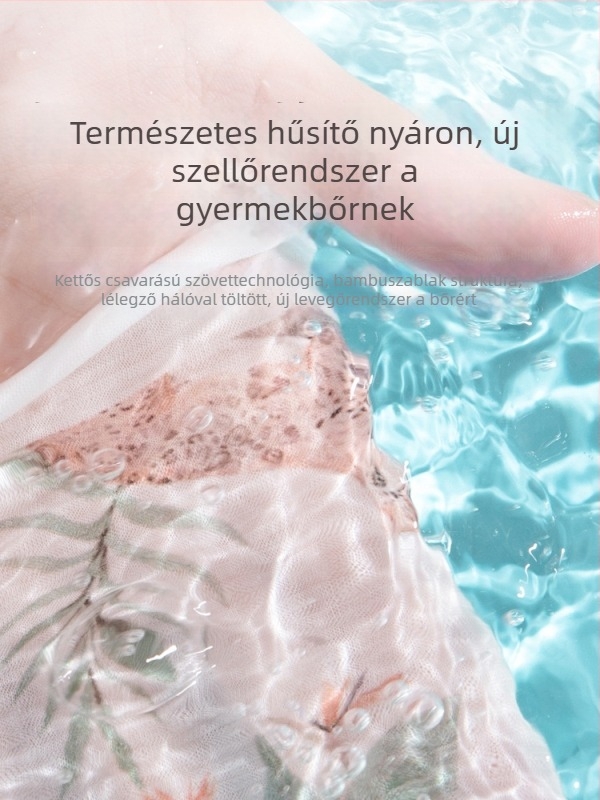 Gyermekeknek készült póló, 100% pamut, rövid ujjú, kerek nyak, állatmintás