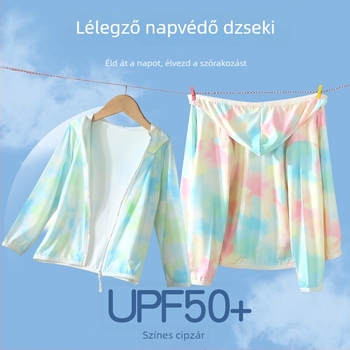UPF50+ Gyerekeknek szóló UV-védelmet nyújtó nyári, könnyű, légáteresztő kabát, uniszex, Ice Silk bélés, kültéri viselet