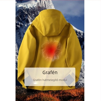 Unisex soft-shell kabát kapucnival, fleece béléssel, vízálló, szélálló, légáteresztő