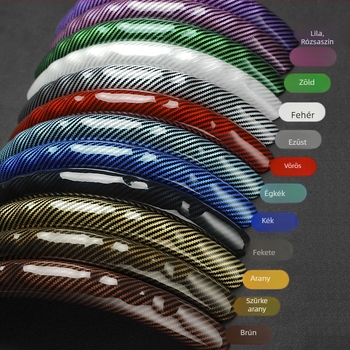 Changyi autó kormánykerékvédő szénszálas textúrával, univerzális illeszkedés, egész éves használatra