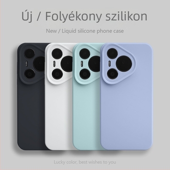 Huawei Pura70Pro / 70Ultra telefonvédő tok folyékony szilikonból, teljes objektív védelem, leesésálló