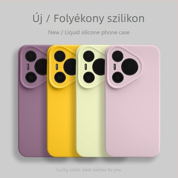 Huawei Pura70Pro / 70Ultra telefonvédő tok folyékony szilikonból, teljes objektív védelem, leesésálló