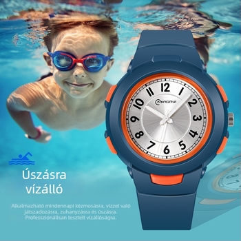 Mingrui MR-8217AQ diák kvarc óra, vízálló 30M, analóg kijelző, lumineszkáló számlap