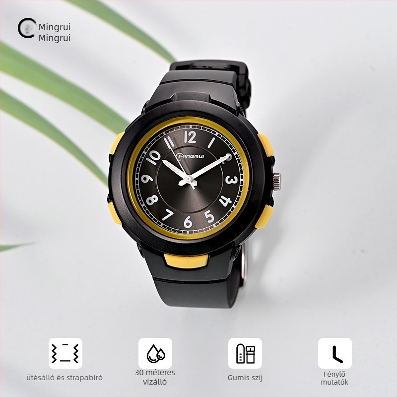 Mingrui MR-8217AQ diák kvarc óra, vízálló 30M, analóg kijelző, lumineszkáló számlap