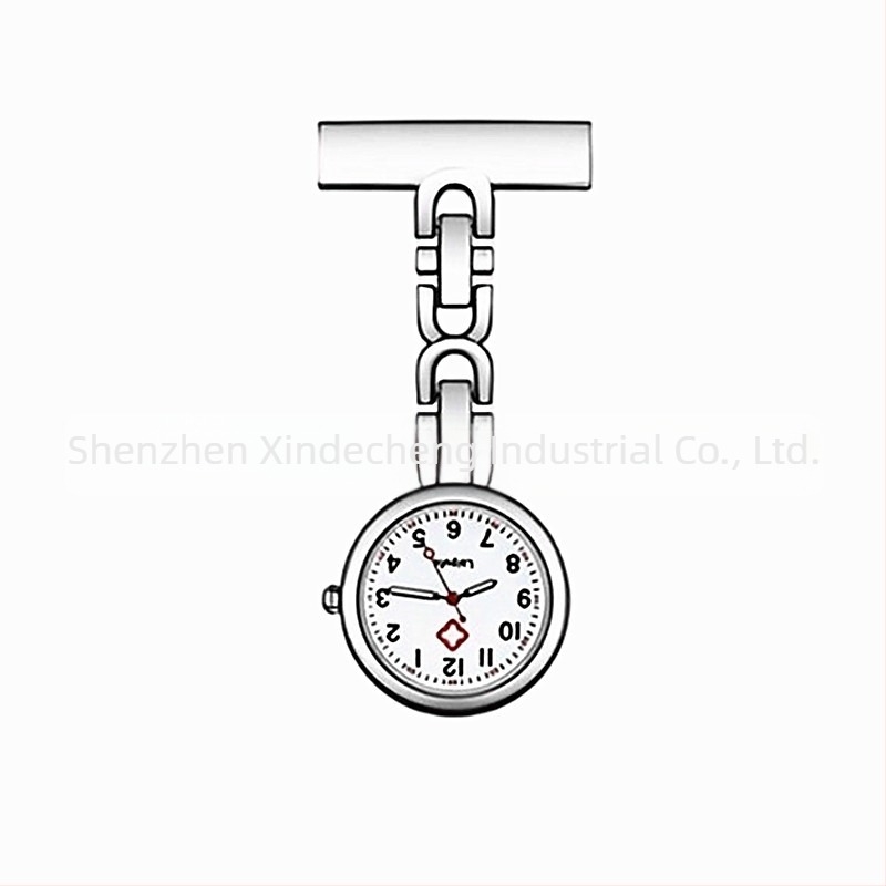 Ápolónői zsebóra — kvarc működés, világító mutatók, nőies stílus, aranyos diákszerű dizájn, tokozás: cinkötvözet