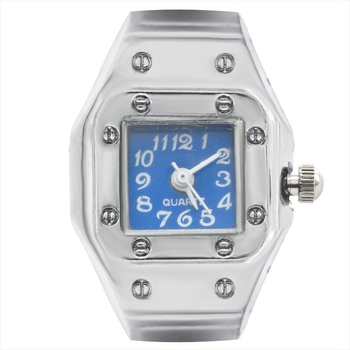 Óragyűrű – punk stílus, analóg mutató, kerek számlap, kvarc működés, ötvözet ház és ötvözet szíj.