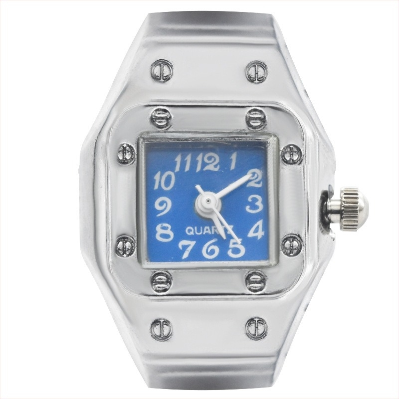 Óragyűrű – punk stílus, analóg mutató, kerek számlap, kvarc működés, ötvözet ház és ötvözet szíj.