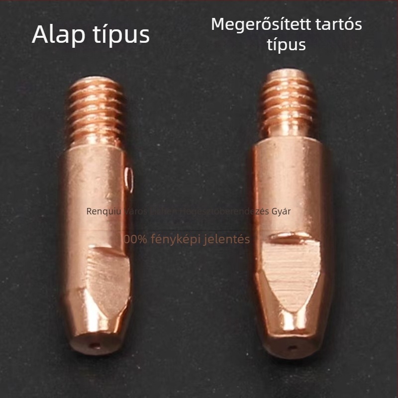 Gázvédett hegesztőpisztoly tartozékok: védőfúvóka, fúvókap, fúvóka csatlakozó rúd ülése, könyök csatlakozó; réz bevonat; különböző fémek hegesztéséhez