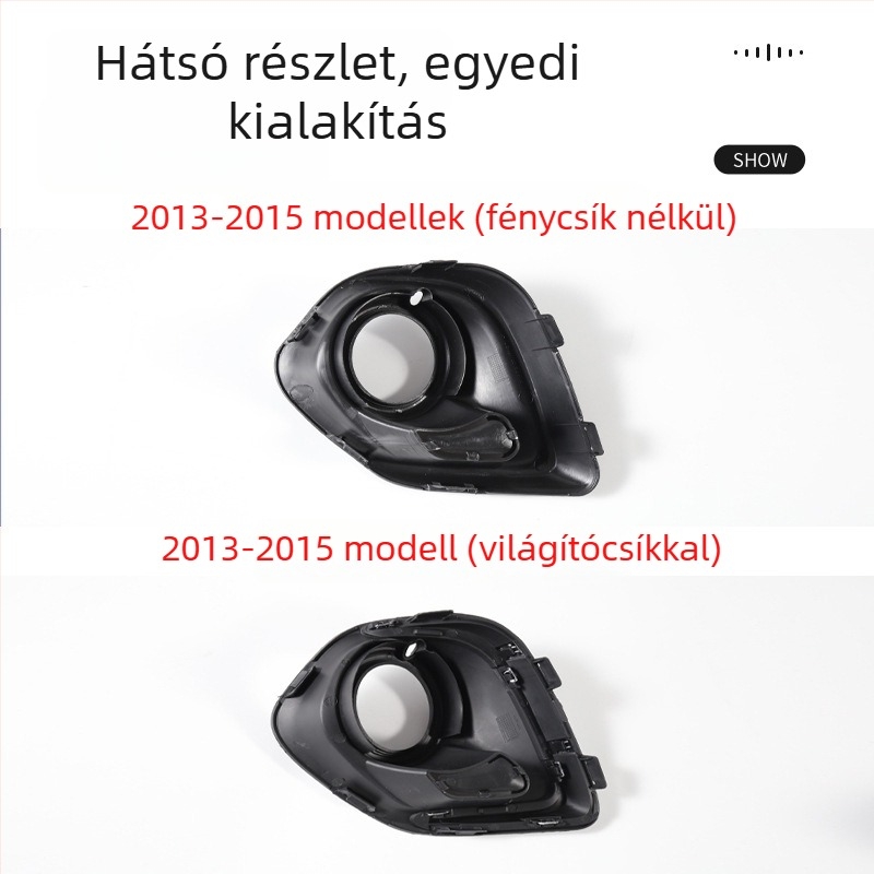 Mitsubishi ASX 2013–2015 ködlámpa keret és elülső lökhárító grilles dekoratív keret, műanyag
