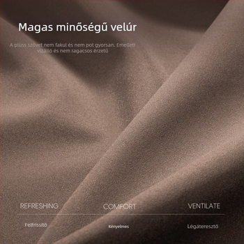 Shannai autónyakpárna – velúr külső, memóriahab töltet, univerzális kompatibilitás, minden évszakra