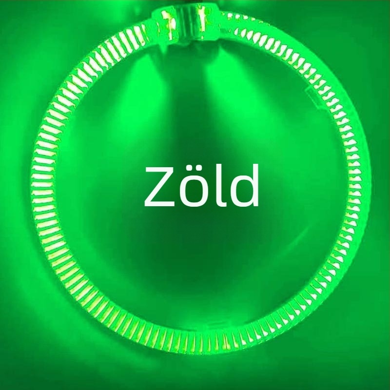 LED angyali szemek autófényszórókhoz, fényvezető gyűrű, 80×95 mm, dekoratív gyűrű, 2 vezeték