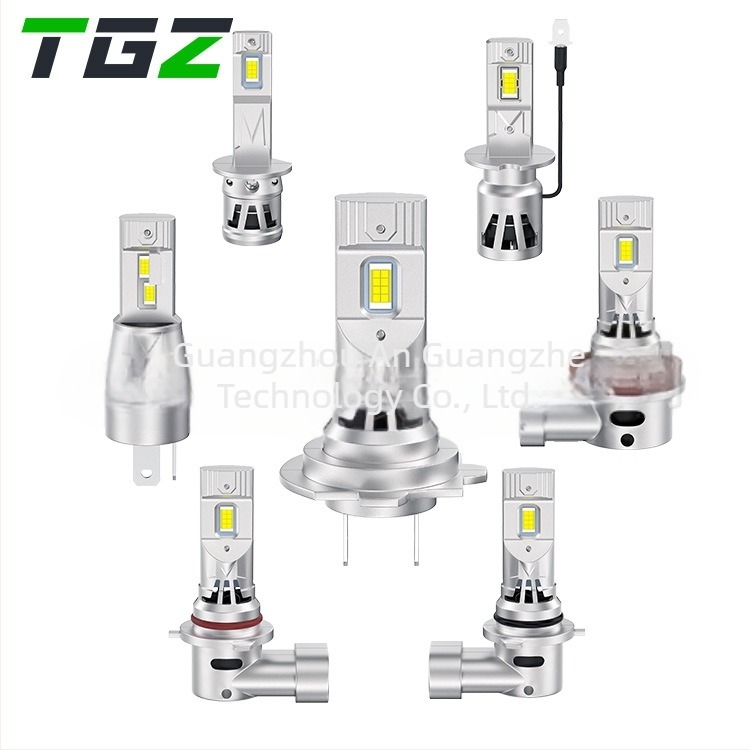 TGZ LED fényszórók autóhoz H1/H3/H4/H7/H11 9005/9006, 3570 LEDizzó, 6000K, 46–60W, IP67, nagy- és alacsony fénycsóva, Plug-and-Play