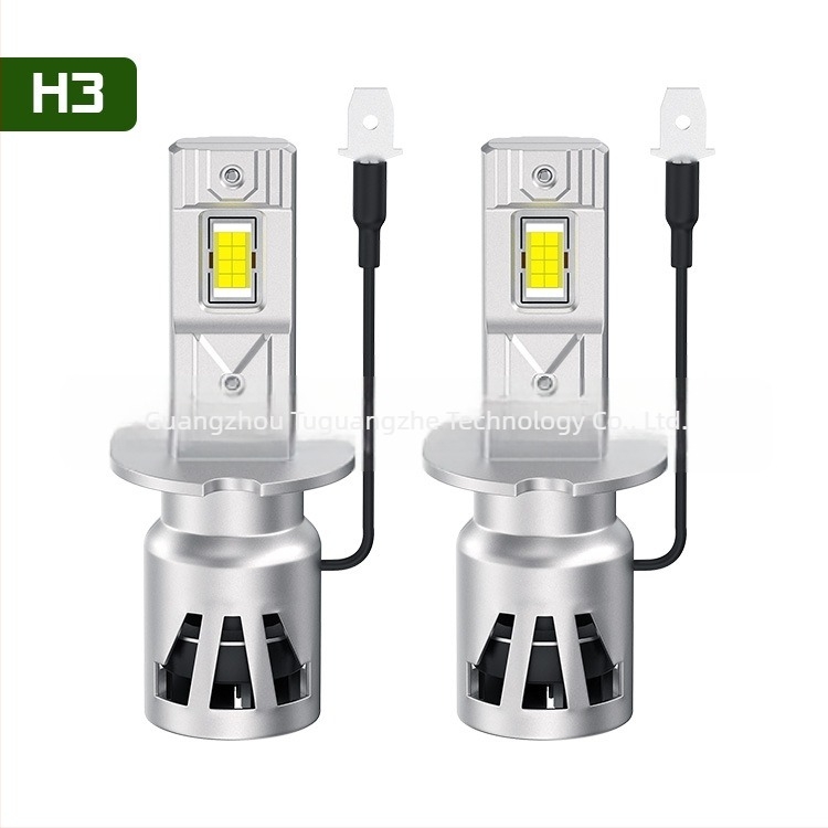 TGZ LED fényszórók autóhoz H1/H3/H4/H7/H11 9005/9006, 3570 LEDizzó, 6000K, 46–60W, IP67, nagy- és alacsony fénycsóva, Plug-and-Play