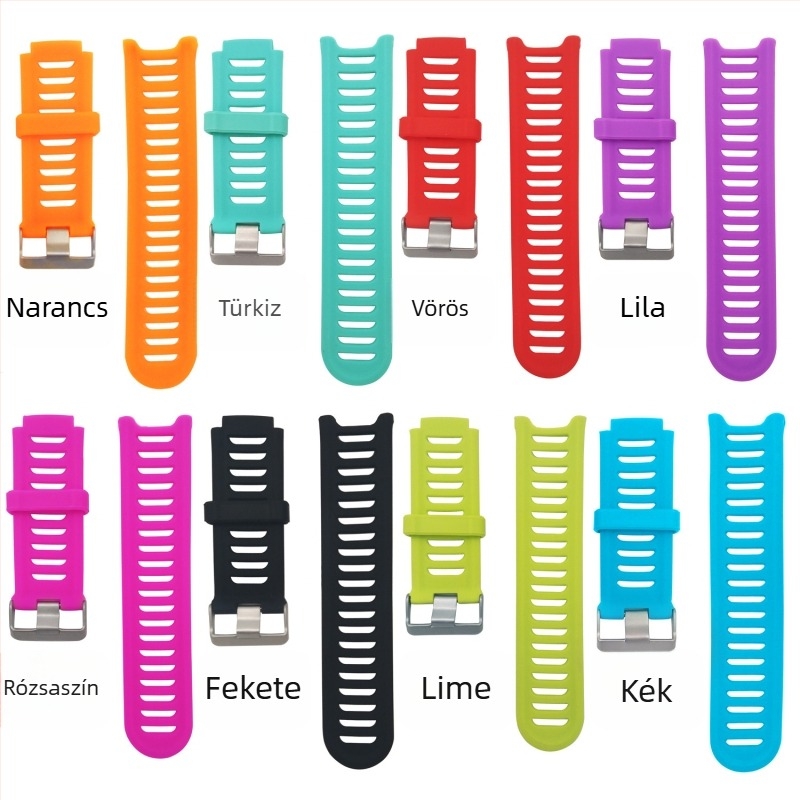 Garmin Forerunner 910XT szilikon szíj, 13 g, csat, sportos stílus, kompatibilis a 910 órával