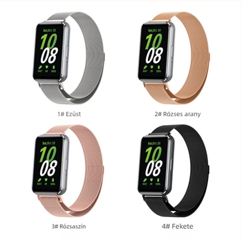 Samsung Galaxy Fit3 Milanese rozsdamentes acél szíj mágneses csattal, 20 g