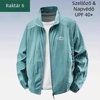 Slim-Fit nyári kapucnis UV-védett külső ruházat Vinylon fleece