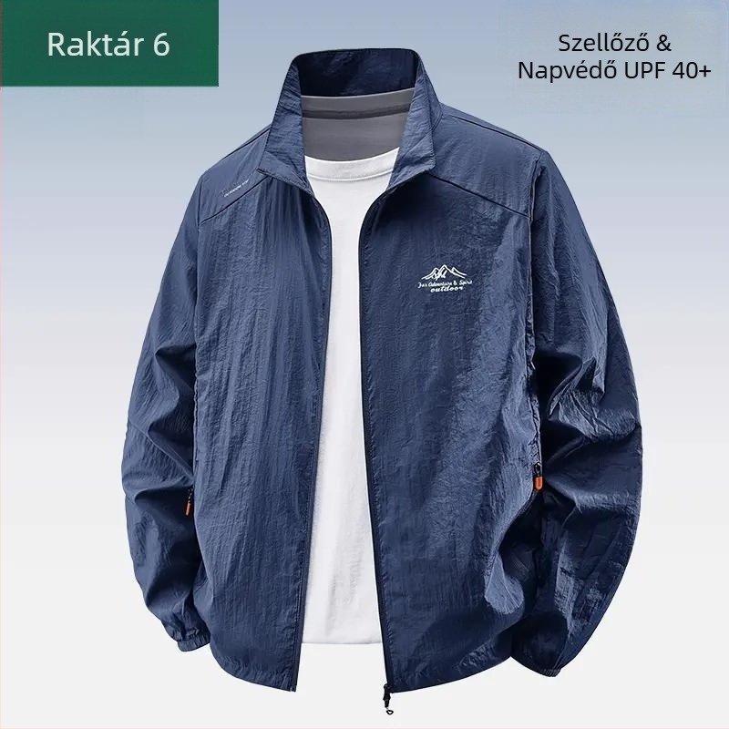 Slim-Fit nyári kapucnis UV-védett külső ruházat Vinylon fleece