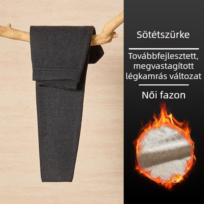 100% ausztrál gyapjú termikus alsónadrág, magas derekú, vastag, meleg – 2025 tél