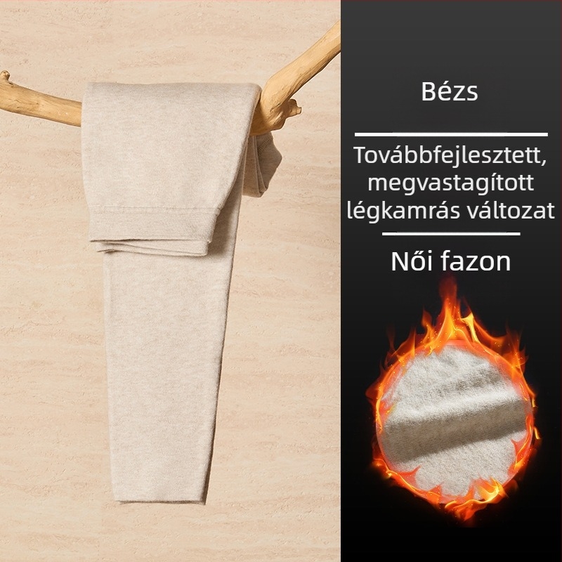 100% ausztrál gyapjú termikus alsónadrág, magas derekú, vastag, meleg – 2025 tél