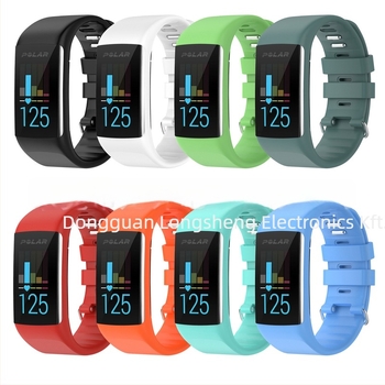 Polar A360/A370-kompatibil óraszíj, szilikonból, LS márka, snap gombos csat, 21 g