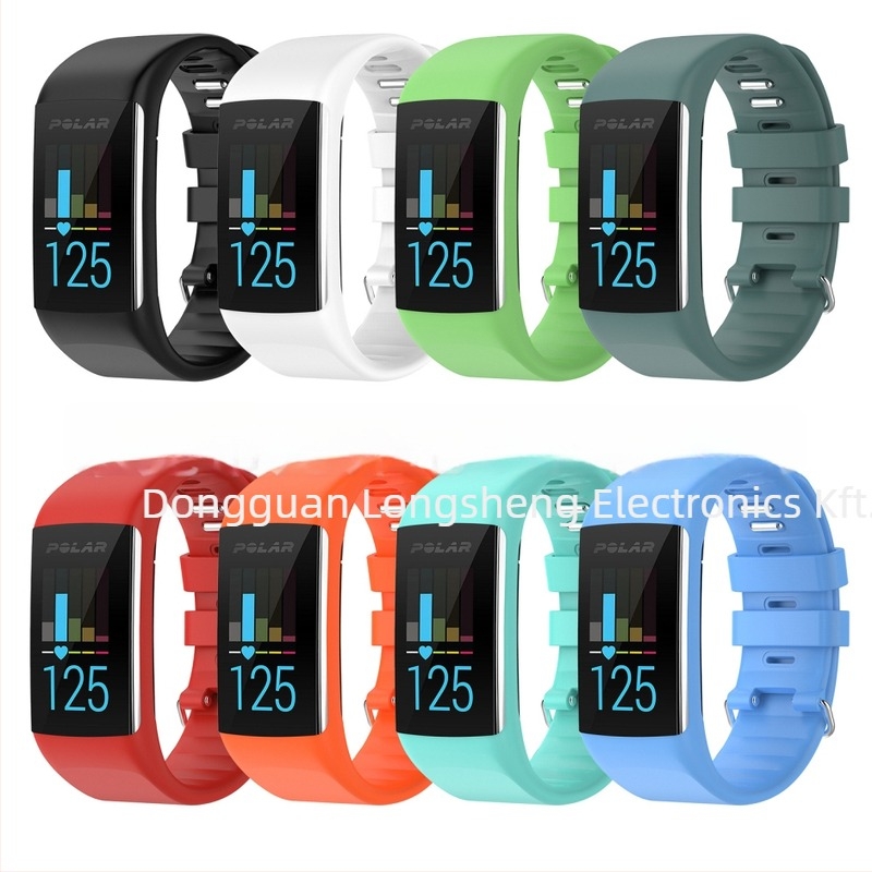Polar A360/A370-kompatibil óraszíj, szilikonból, LS márka, snap gombos csat, 21 g