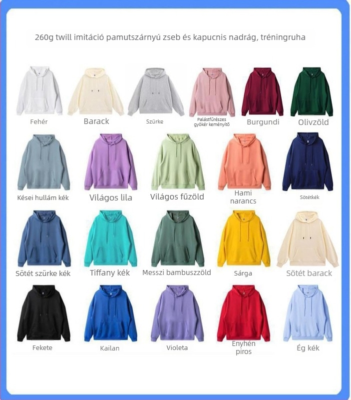 Kapucnis pulóver csapat-uniformákhoz hímzéssel, 320 g, pamut 96%+, poliészter, háromdimenziós zsebek